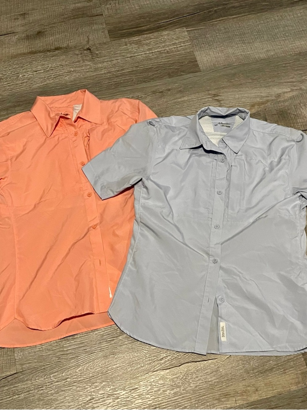 2 Small World Wide Sportsman brand short-sleeve fishing shirts Like Columbia PFG